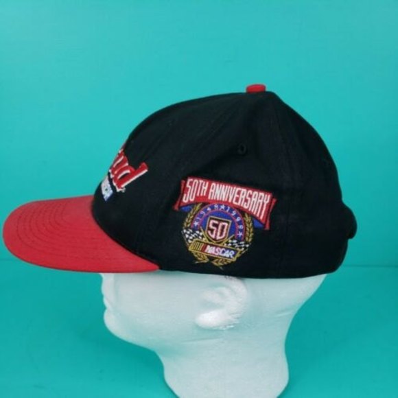 Bud Beer Hat NASCAR 50th Anniversary Snap Back Trucker Cap Budweiser Vintage - Picture 5 of 10